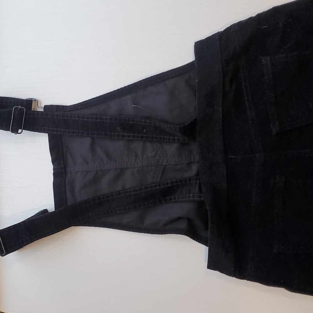 Vanilla Star Black Corduroy Overall Skirt 3 - Picture 5 of 7
